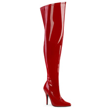 Load image into Gallery viewer, Botas Pleaser Pink Label SEDUCE-3000WC Rojo Str. Charol
