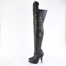 Cargar imagen en el visor de la galería, Tacones Pleaser SEDUCE-3080 Negro Str. Piel
