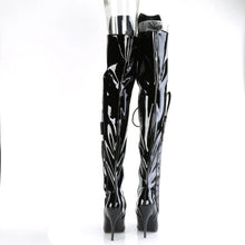 Load image into Gallery viewer, Tacones Pleaser SEDUCE-3082 Negro Str. Charol
