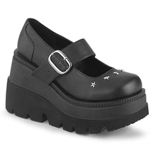 Carregar imagem no visualizador da galeria, Zapatos con plataforma Demonia SHAKER-23 Negro Piel vegana
