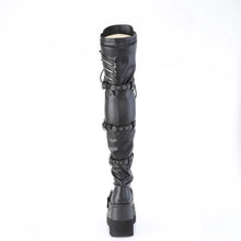 Load image into Gallery viewer, Botas (Over the Knee) Demonia SHAKER-420 Negro Stretch Piel vegana
