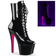 Cargar imagen en el visor de la galería, Tacones Pleaser SKY-1020TT Negro Charol Neon

