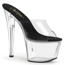 Cargar imagen en el visor de la galería, Tacones Pleaser SKY-301 Transparente Negro
