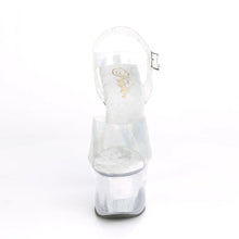 Load image into Gallery viewer, Tacones Pleaser SKY-308N Plata Hologram Inserts
