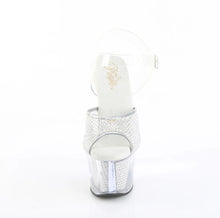 Load image into Gallery viewer, Tacones Pleaser SKY-308PREM-RSNT Transparente Plata
