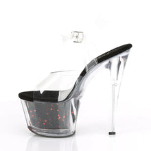 Carregar imagem no visualizador da galeria, Tacones Pleaser SKY-308WHG Transparente Negro Rojo
