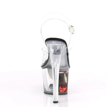 Carregar imagem no visualizador da galeria, Tacones Pleaser SKY-308WHG Transparente Negro Rojo
