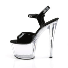 Carregar imagem no visualizador da galeria, Tacones Pleaser SKY-309 Negro Charol Transparente
