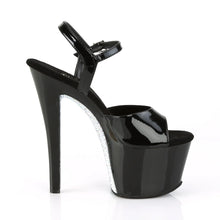 Load image into Gallery viewer, Tacones Pleaser SKY-309CRS Negro Plata Rstn
