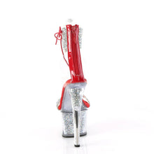 Load image into Gallery viewer, Tacones Pleaser SKY-327RSI Plata Rojo
