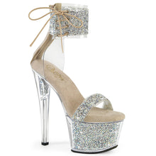 Load image into Gallery viewer, Tacones Pleaser SKY-327RSI Plata Nude
