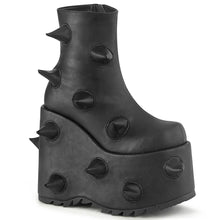 Carregar imagem no visualizador da galeria, Botines Demonia SLAY-77 Negro Piel vegana
