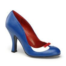 Load image into Gallery viewer, Tacones Pin Up Couture SMITTEN-05 Navy Azul Blanco
