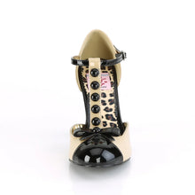 Load image into Gallery viewer, Tacones Pin Up Couture SMITTEN-10 Crema Negro Charol

