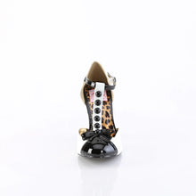 Load image into Gallery viewer, Tacones Pin Up Couture SMITTEN-10 Blanco Negro Charol
