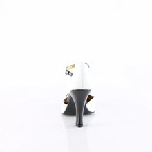 Load image into Gallery viewer, Tacones Pin Up Couture SMITTEN-10 Blanco Negro Charol
