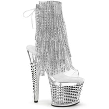 Load image into Gallery viewer, Tacones Pleaser SPECTATOR-1017RSF Transparente Plata Cromo
