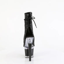 Carregar imagem no visualizador da galeria, Tacones Pleaser SPECTATOR-1018G Negro Purpurina Transparente
