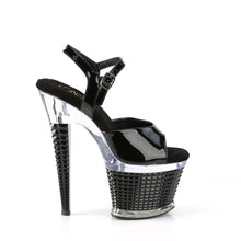 Load image into Gallery viewer, Tacones Pleaser SPECTATOR-709 Negro Charol Transparente
