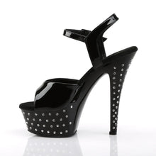 Cargar imagen en el visor de la galería, Tacones Pleaser STARDUST-609 Negro Charol

