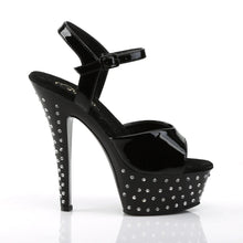 Cargar imagen en el visor de la galería, Tacones Pleaser STARDUST-609 Negro Charol
