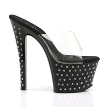 Cargar imagen en el visor de la galería, Tacones Pleaser STARDUST-701 Transparente Negro
