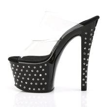 Cargar imagen en el visor de la galería, Tacones Pleaser STARDUST-702 Transparente Negro
