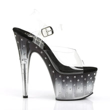 Cargar imagen en el visor de la galería, Tacones Pleaser STARDUST-708T Transparente Negro
