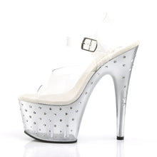 Cargar imagen en el visor de la galería, Tacones Pleaser STARDUST-708T Transparente Plata
