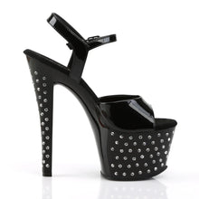 Cargar imagen en el visor de la galería, Tacones Pleaser STARDUST-709 Negro Charol
