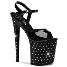Cargar imagen en el visor de la galería, Tacones Pleaser STARDUST-809 Negro Charol
