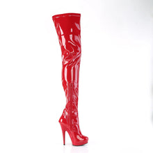 Cargar imagen en el visor de la galería, Tacones Fabulicious SULTRY-4000 Rojo Stretch Charol
