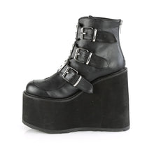 Load image into Gallery viewer, Botines Demonia SWING-105 Negro Piel vegana
