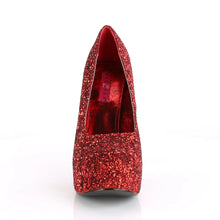Load image into Gallery viewer, Tacones Pleaser Pink Label TEEZE-06GW Rojo Purpurina
