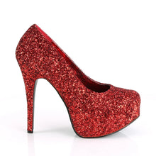 Load image into Gallery viewer, Tacones Pleaser Pink Label TEEZE-06GW Rojo Purpurina

