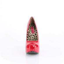 Load image into Gallery viewer, Tacones Pleaser Pink Label TEEZE-06W Rojo Charol
