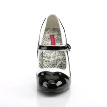 Load image into Gallery viewer, Tacones Bordello TEMPT-07 Negro Blanco Pu

