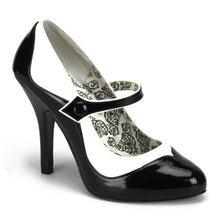 Load image into Gallery viewer, Tacones Bordello TEMPT-07 Negro Blanco Pu
