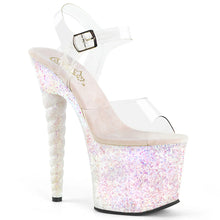 Load image into Gallery viewer, Tacones Pleaser UNICORN-708LG Transparente Opal Purpurina
