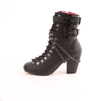 Load image into Gallery viewer, Botines Demonia VIVIKA-128 Negro Piel vegana
