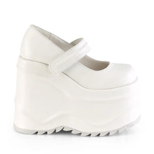 Load image into Gallery viewer, Zapatos con plataforma Demonia WAVE-32 Blanco Piel vegana
