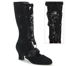 Load image into Gallery viewer, Botas Demonia WHIMSY-118 Negro Ante vegano
