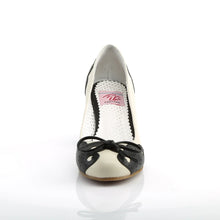 Load image into Gallery viewer, Tacones Pin Up Couture WIGGLE-17 Negro Crema Piel

