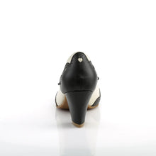 Load image into Gallery viewer, Tacones Pin Up Couture WIGGLE-17 Negro Crema Piel
