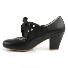 Load image into Gallery viewer, Tacones Pin Up Couture WIGGLE-32 Negro Piel Sintética
