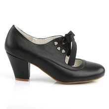 Load image into Gallery viewer, Tacones Pin Up Couture WIGGLE-32 Negro Piel Sintética
