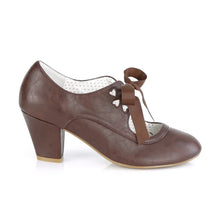 Load image into Gallery viewer, Tacones Pin Up Couture WIGGLE-32 Dark Marrón Piel
