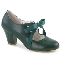 Carregar imagem no visualizador da galeria, Tacones Pin Up Couture WIGGLE-32 Dark Verde Piel
