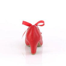 Load image into Gallery viewer, Tacones Pin Up Couture WIGGLE-32 Rojo Piel Sintética
