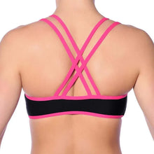 Load image into Gallery viewer, Xenia sports bra | Sports bra | Color: yellow | Women's sports bra | Dragonfly Pole Dance Clothes and Bikram Hot Yoga Outfit

